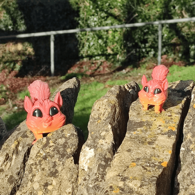 Squirrel, 3D Printed Articulated Squirrel – Poseable & Fun Desk Toy

