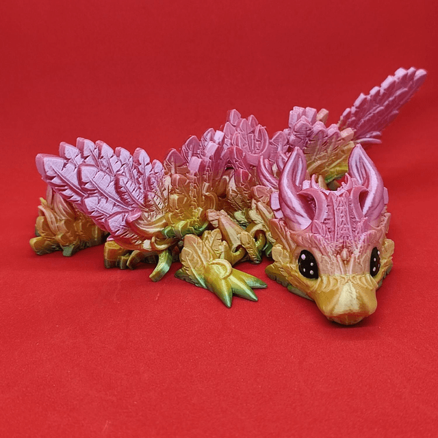 Lunar Winged Taddling Dragon – Articulated Fantasy Figurine & Unique Gift, 3D Printed, Celestial Dragon Decor, Moon themed dragon collectible 