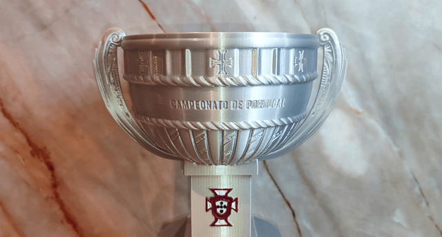 Portugal Trophy Replica, Campeonato de Portugal Replica, Portuguese Championship Trophy Replica, 3D Printed, Decorative Display with Base, Collectibles, Memorabilia, Portuguese Cup