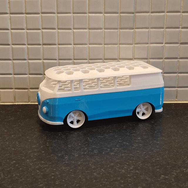 Custom 3D Printed Campervan Pencil Holder – Personalized Desk Organizer