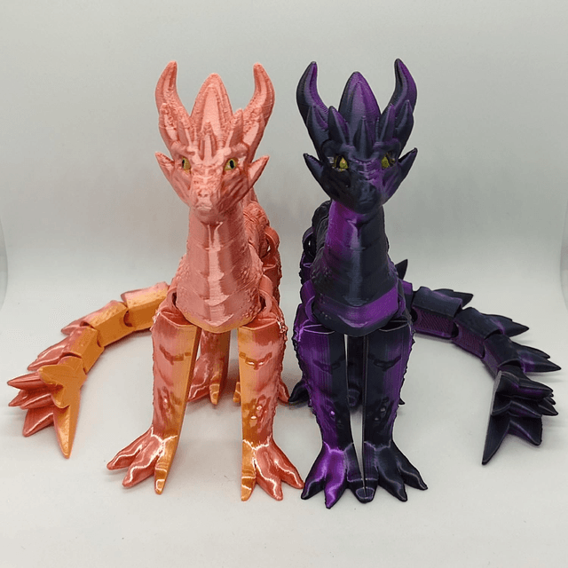 Spryo Dragon, Poseable Dragon, Fantasy Dragon, Dragon Figurine, Fully articulated dragon, Fidget Dragon 