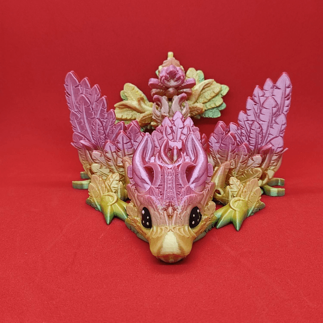 Lunar Winged Taddling Dragon – Articulated Fantasy Figurine & Unique Gift, 3D Printed, Celestial Dragon Decor, Moon themed dragon collectible 