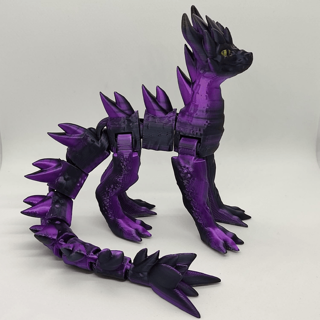 Spryo Dragon, Poseable Dragon, Fantasy Dragon, Dragon Figurine, Fully articulated dragon, Fidget Dragon 