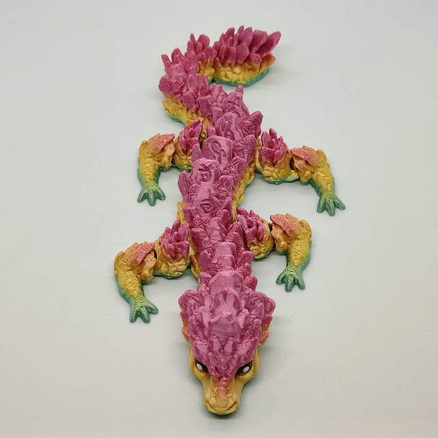 Baby Atlantean Dragon, Fantasy Dragon, Articulated Dragon, 3D Printed Creature, Cute Baby Dragon, Oceanic Baby Dragon, 3D Printed Figurine 