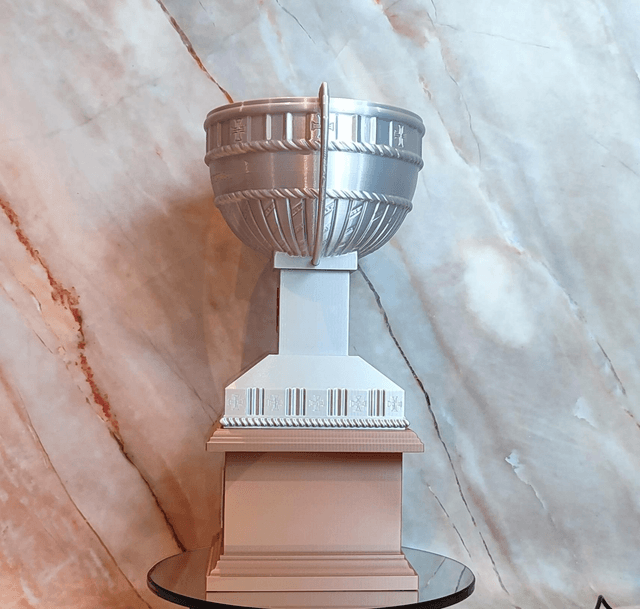 Portugal Trophy Replica, Campeonato de Portugal Replica, Portuguese Championship Trophy Replica, 3D Printed, Decorative Display with Base, Collectibles, Memorabilia, Portuguese Cup