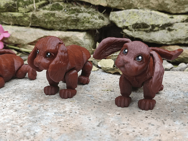 Cocker Spaniel, 3D printed cocker spaniel, articulated cocker spaniel, 3D printed dog model, poseable cocker spaniel figure, flexible dog figurine, articulated animal toy, desktop dog decoration, dog lover gift
 