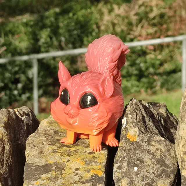 Squirrel, 3D Printed Articulated Squirrel – Poseable & Fun Desk Toy
