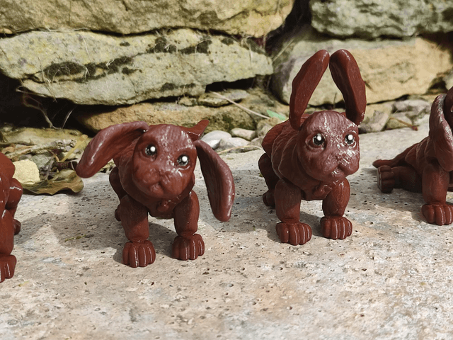 Cocker Spaniel, 3D printed cocker spaniel, articulated cocker spaniel, 3D printed dog model, poseable cocker spaniel figure, flexible dog figurine, articulated animal toy, desktop dog decoration, dog lover gift
 