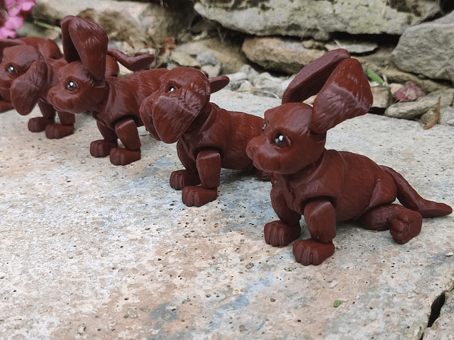 Cocker Spaniel, 3D printed cocker spaniel, articulated cocker spaniel, 3D printed dog model, poseable cocker spaniel figure, flexible dog figurine, articulated animal toy, desktop dog decoration, dog lover gift
 