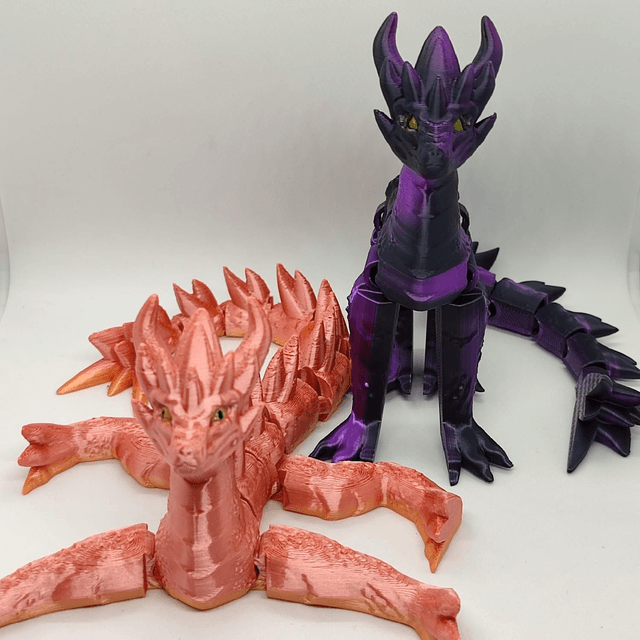 Spryo Dragon, Poseable Dragon, Fantasy Dragon, Dragon Figurine, Fully articulated dragon, Fidget Dragon 