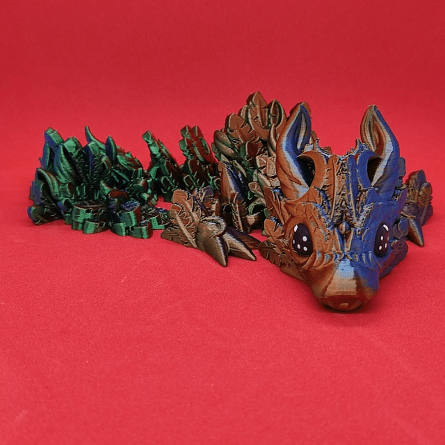 Lunar Taddling Dragon – Articulated Fantasy Figurine & Unique Gift for Dragon Lovers, Celestial Dragon Decor, Moon-themed dragon collectible 