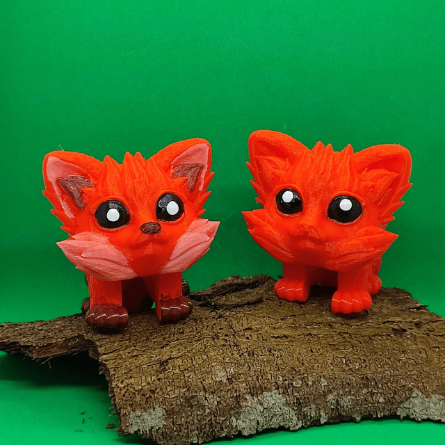 Fox, Articulated 3D Printed Fox – Poseable, Detailed & Ready to Display