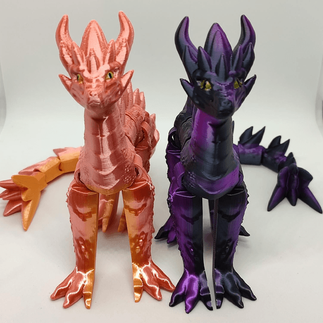 Spryo Dragon, Poseable Dragon, Fantasy Dragon, Dragon Figurine, Fully articulated dragon, Fidget Dragon 