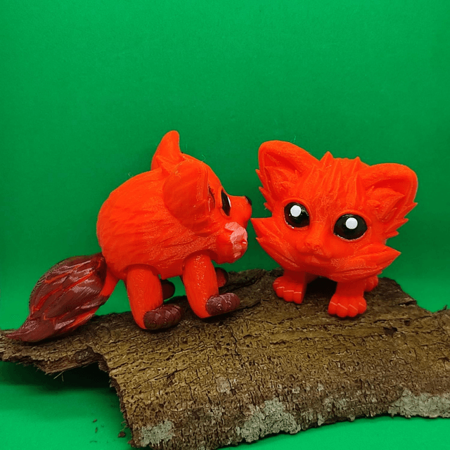 Fox, Articulated 3D Printed Fox – Poseable, Detailed & Ready to Display