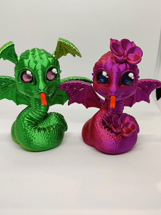 Serpent dragon figurine, fantasy dragon 3D model, 3D printed fantasy creature, serpent dragon, 3D printed dragon with serpent design, high detail serpent dragon 3D model, realistic serpent dragon 3D figure
