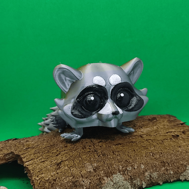 Raccoon, Articulated 3D Printed Raccoon – Poseable, Realistic &amp; Fun Model